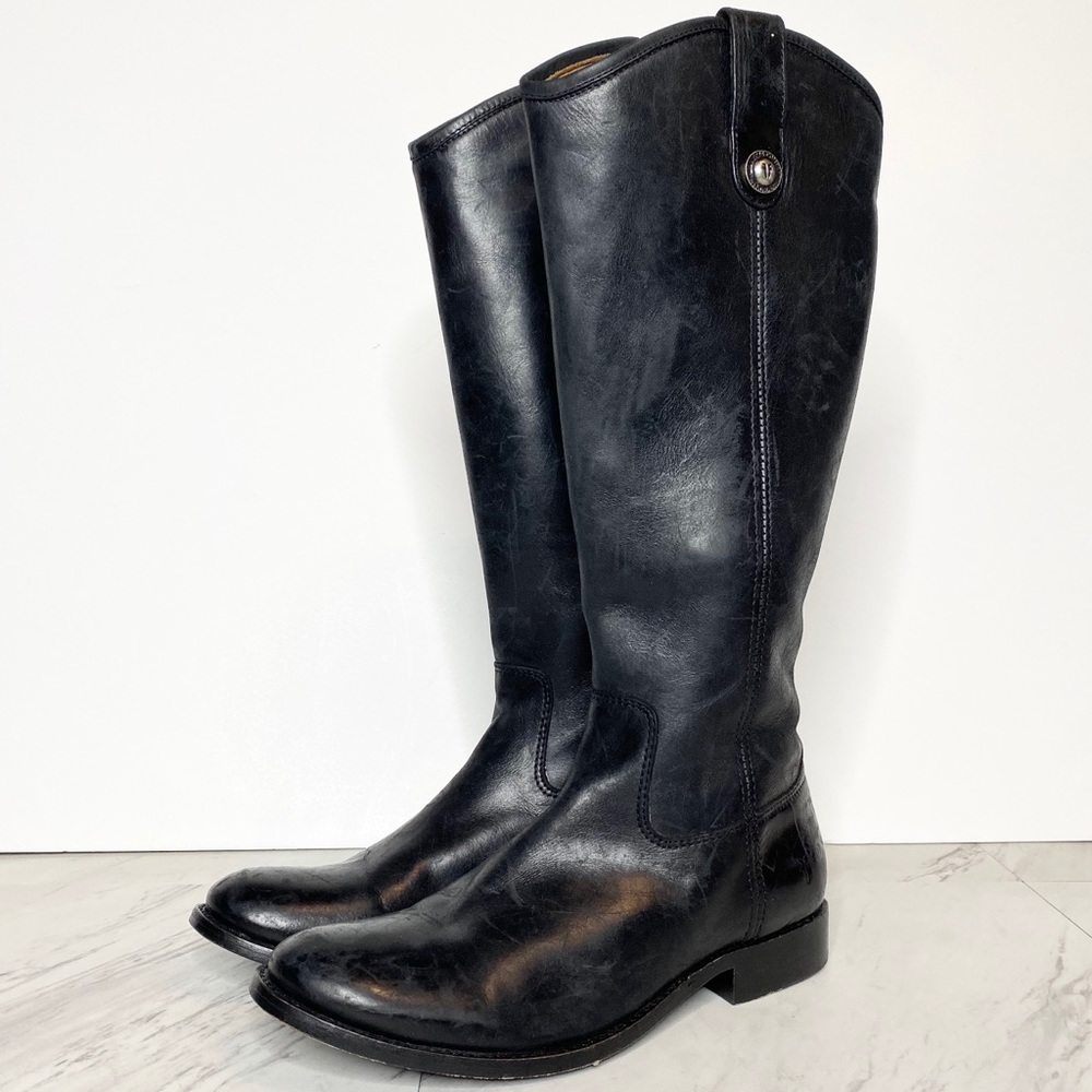 Frye Melissa Button Inside Zipper Tall Boot 7B